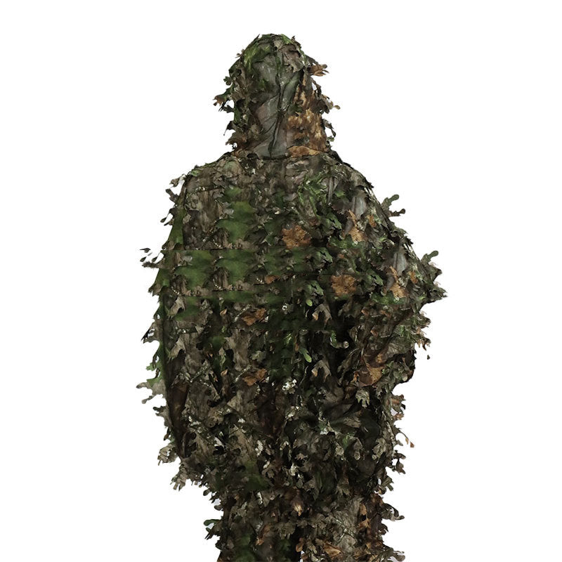 3D Maple Leaf Jungle Hunting Hooded Camouflage
