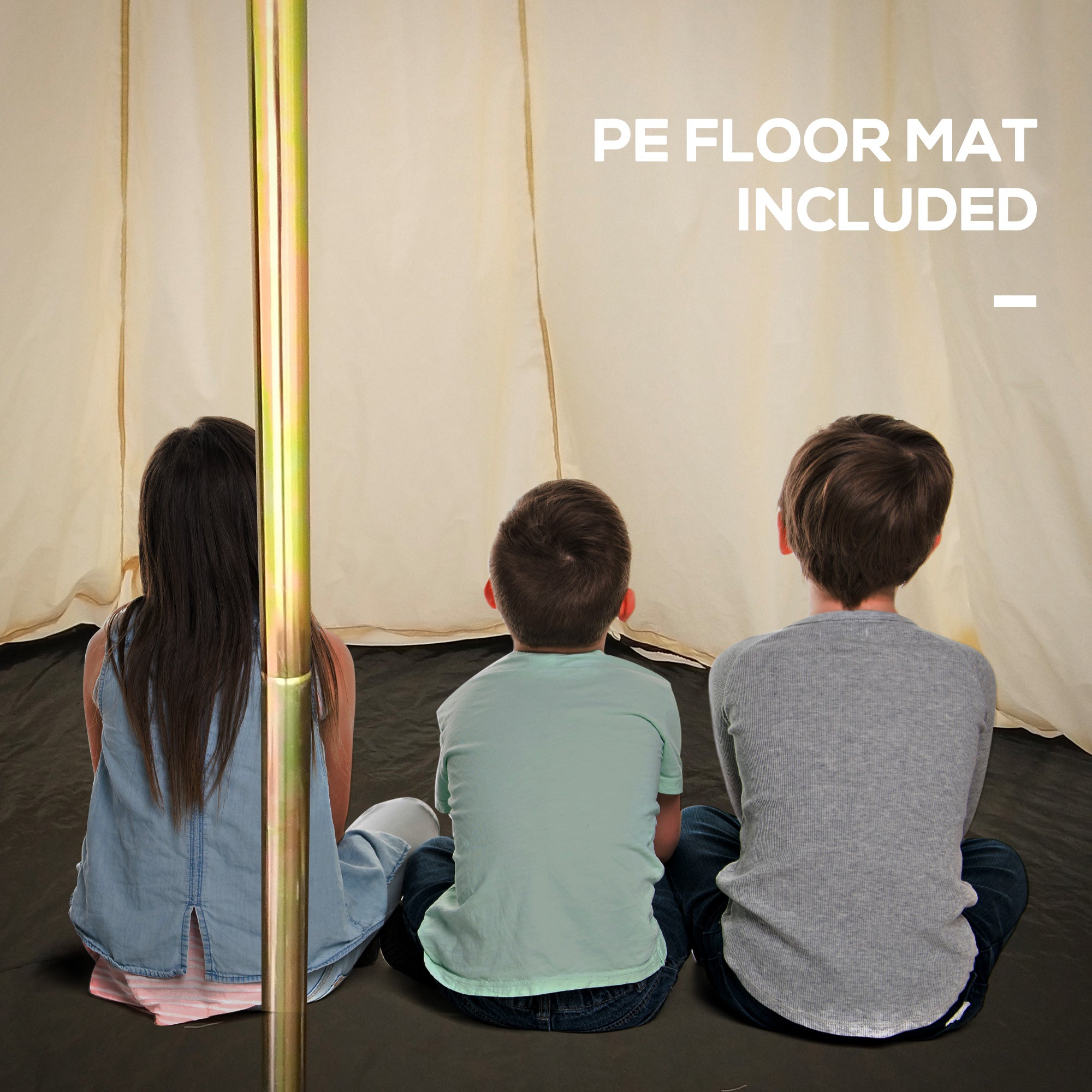 16.5’ x 16.5' x 10' 10-Person Waterproof Camping Tent Yurt with Unique Style