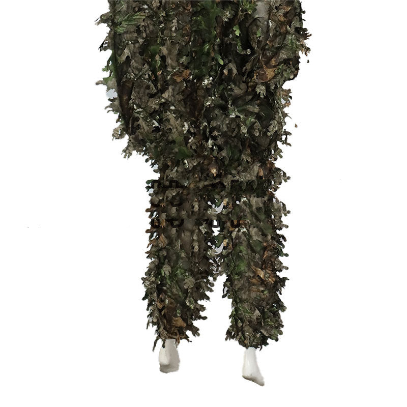 3D Maple Leaf Jungle Hunting Hooded Camouflage